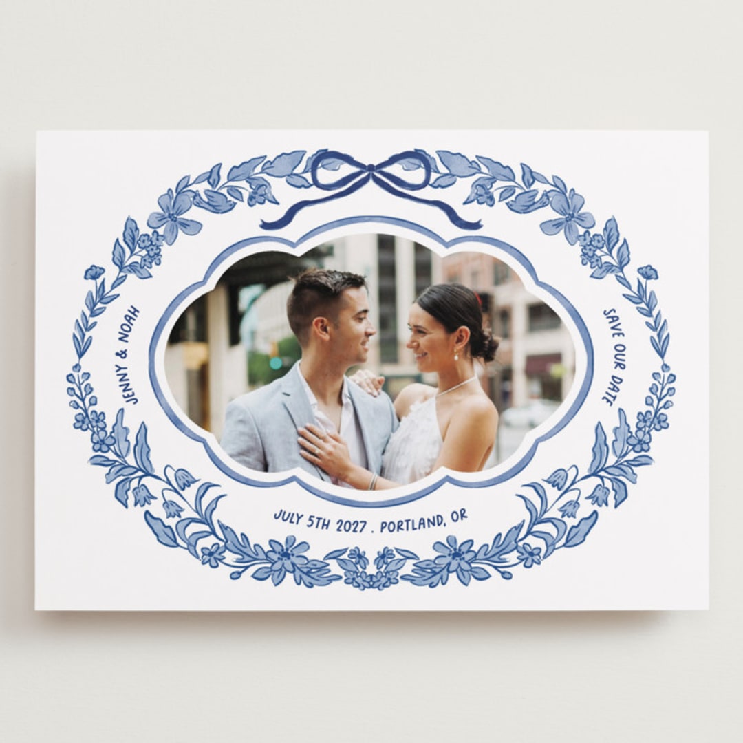 "Charm" - Save the Dates in Porcelain by Elly - Front