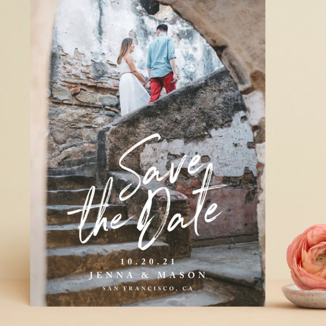 "Jot It Down" - Save the Dates in Pearl by Owl and Toad - Front