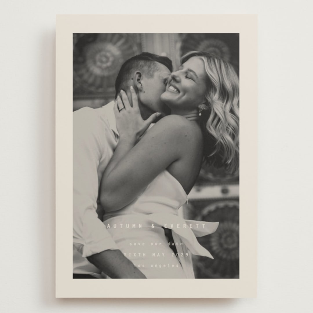 "Nonnette" - Save the Dates in Vanilla by Blustery August - Front