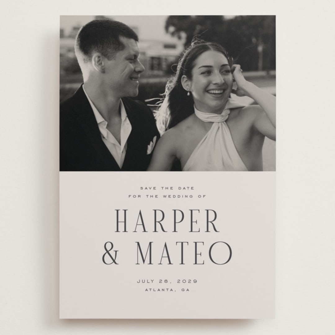 "Close-up" - Save the Dates in Sandstone by Nicole Walsh - Front