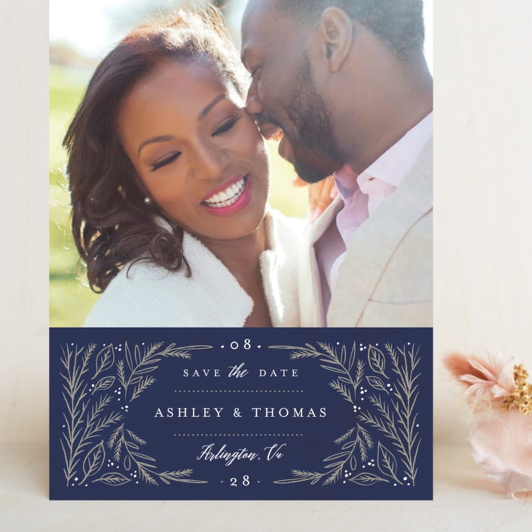 "Embellished Details" - Save the Dates in Atlantic by Karidy Walker - Front