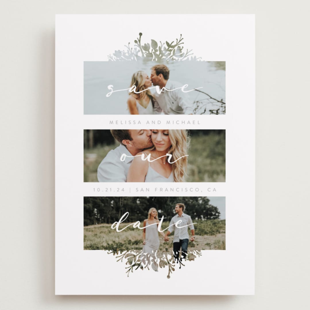 "Whispers" - Save the Dates in Stone by JeAnna Casper - Front