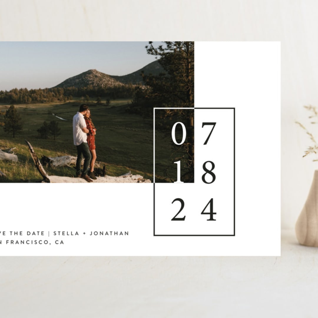 "Folio" - Save the Dates in Noir by lulu and isabelle - Front