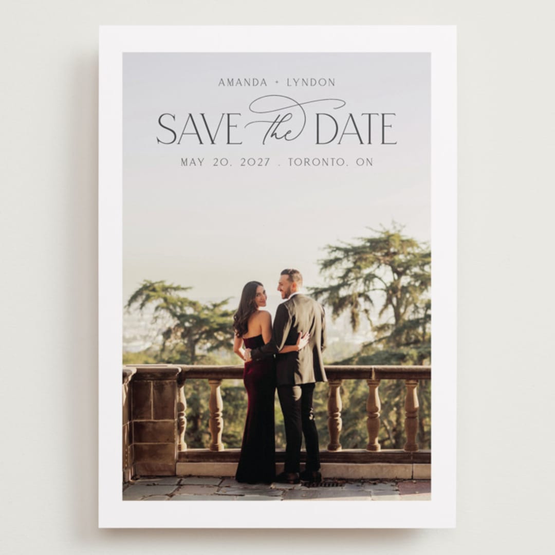 "Flourish" - Save the Dates in Cloud by Nicole Walsh - Front