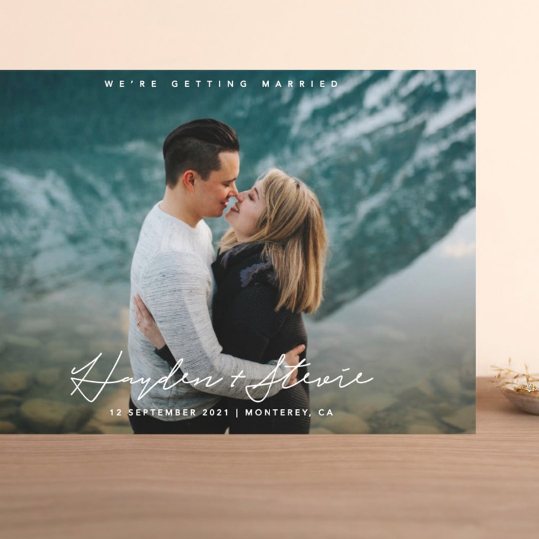 "simple handwriting" - Save the Dates in Sugar by Cass Loh - Front