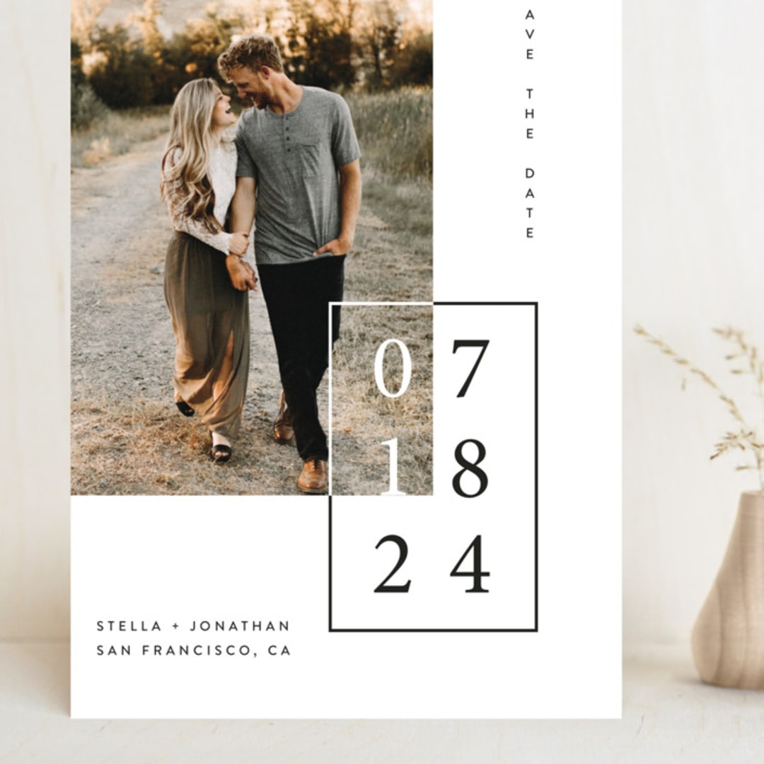 "Folio" - Save the Dates in Noir by lulu and isabelle - Front