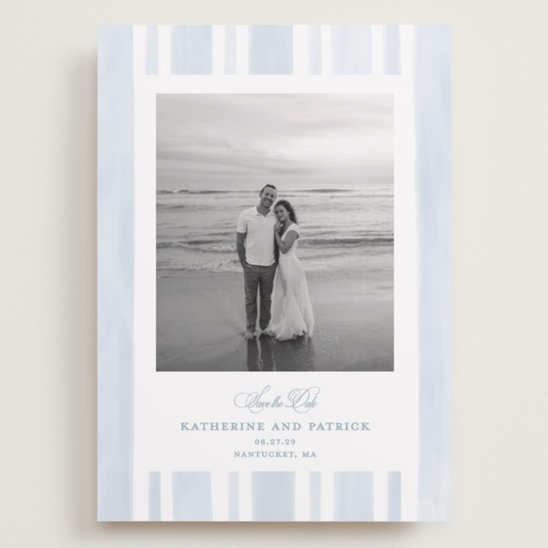 "Coastal crest" - Save the Dates in Ocean by Creo Study - Front