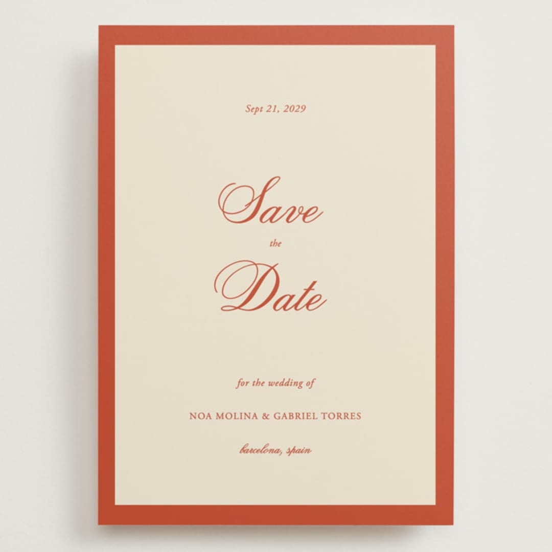 "Borders" - Save the Dates in Cherry by Ani Somi - Front