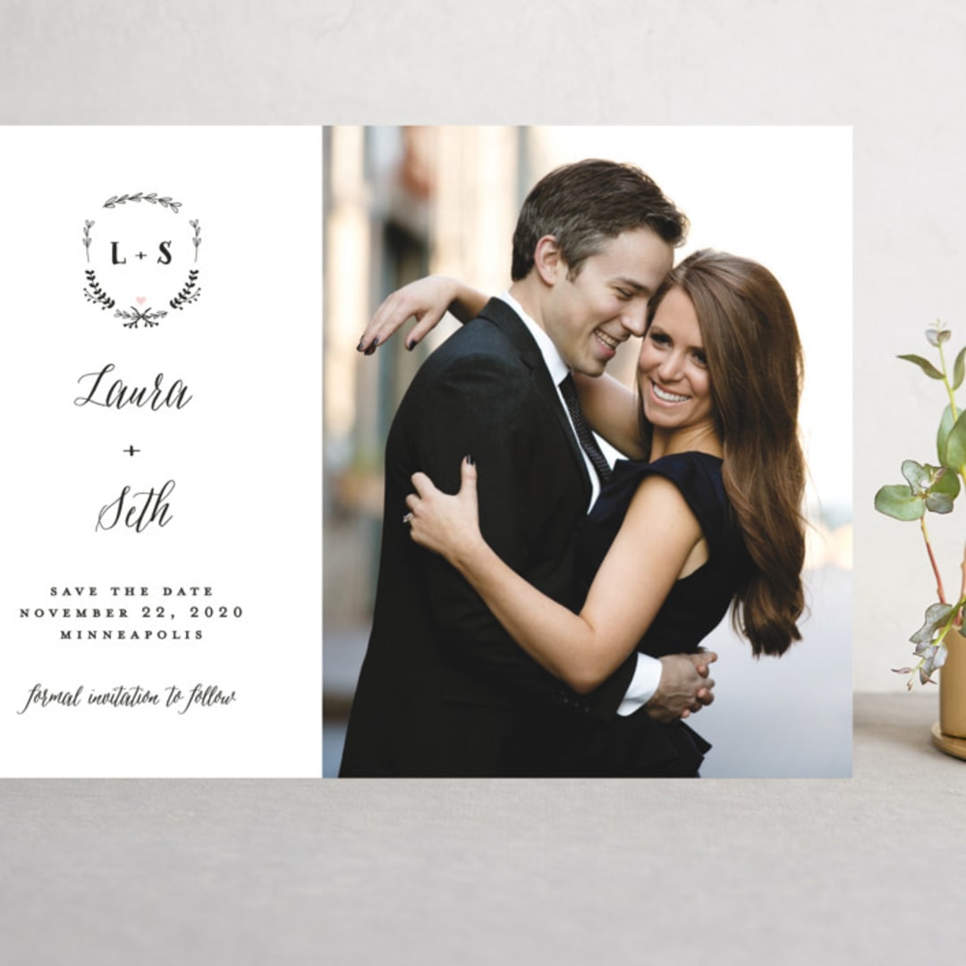 "Always" - Save the Dates in Blush by Susan Brown - Front