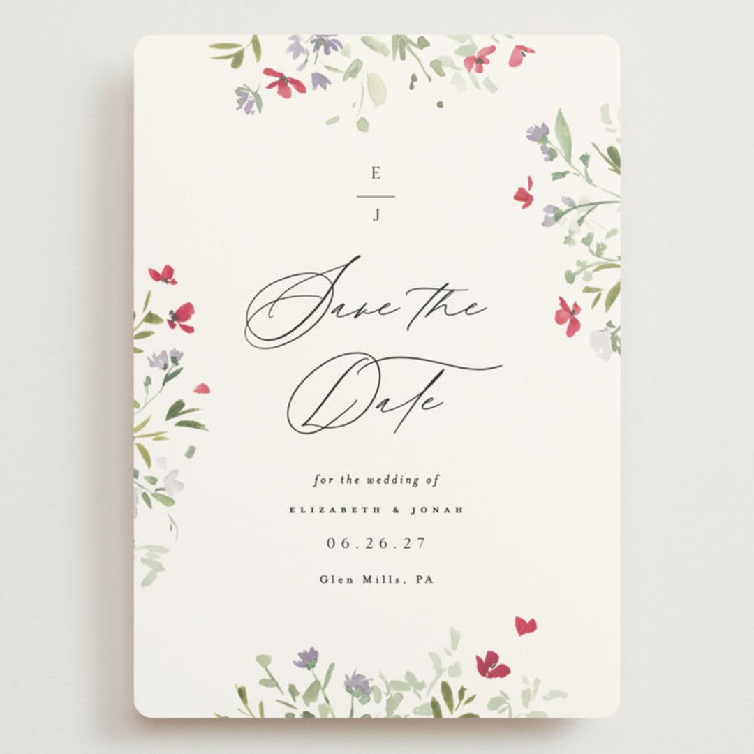 "Brynn" - Save the Dates in Cloud by Everett Paper Goods - Front
