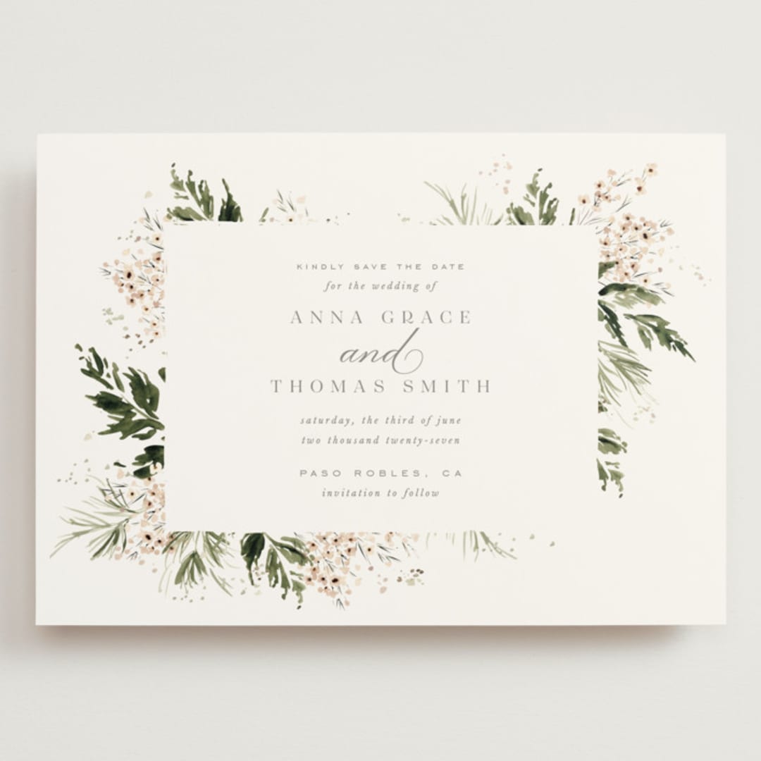 "Grace" - Save the Dates in Porcelain by Leah Bisch - Front