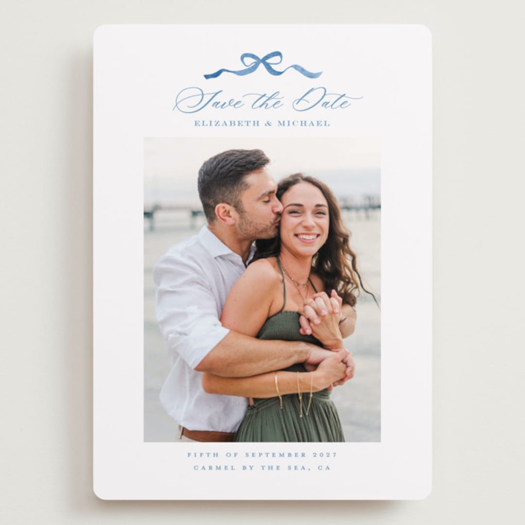 "Royal" - Save the Dates in Cobalt by Petra Kern - Front
