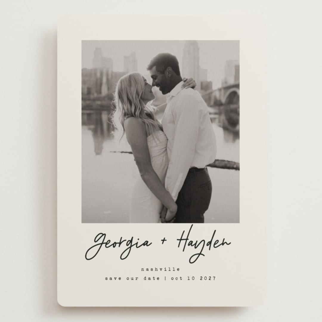 "Nashville" - Save the Dates in Ivory by Susan Brown - Front