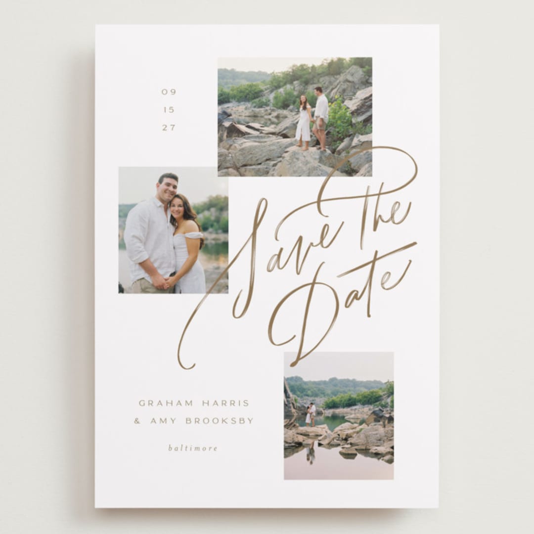 "Let's Escape" - Save the Dates in Sandstone by Erin L. Wilson - Front