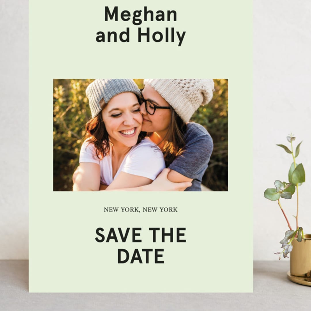 "Booklet" - Save the Dates in Fern by Jack Knoebber - Front