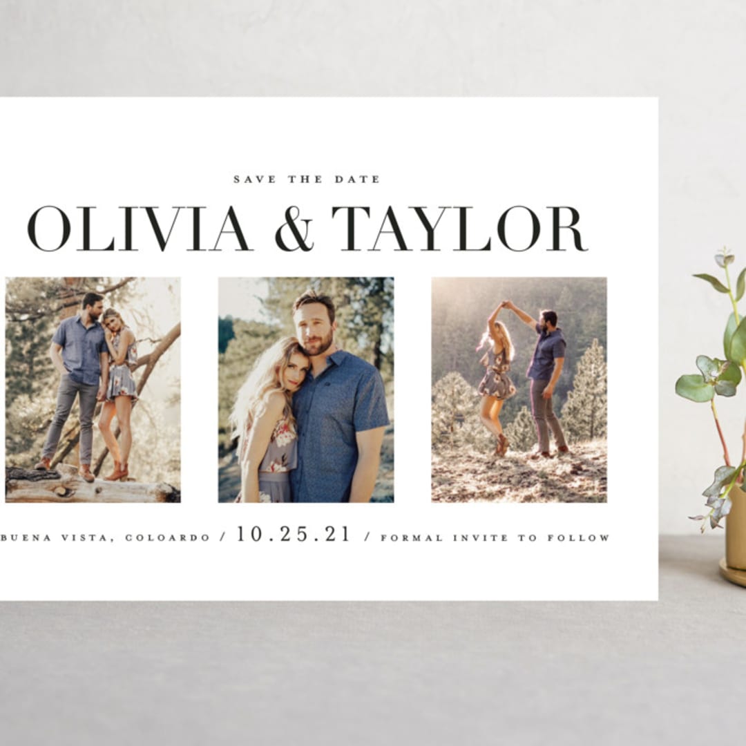 "Always & Forever" - Save the Dates in Moonstone by Brooke Chandler - Front