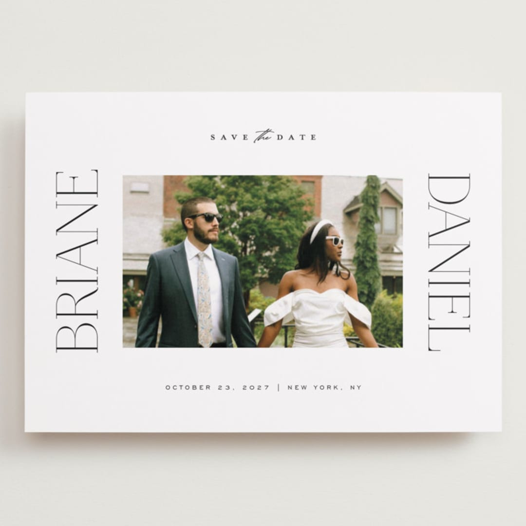 "Spruce" - Save the Dates in Cloud by Ashlee Townsend - Front