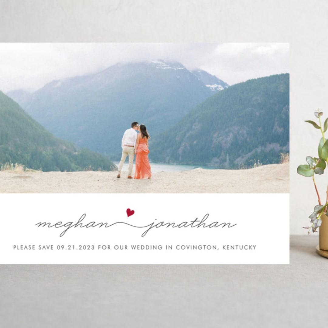 "Love Connection" - Save the Dates in Hot by Kim Dietrich Elam - Front
