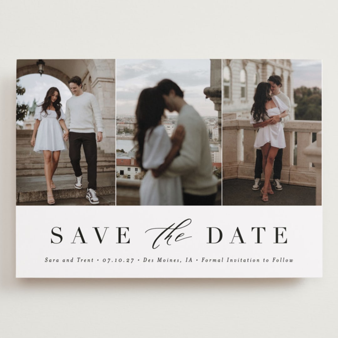 "Minimal Elegance" - Save the Dates in Eclipse by Andrea Cernin - Front