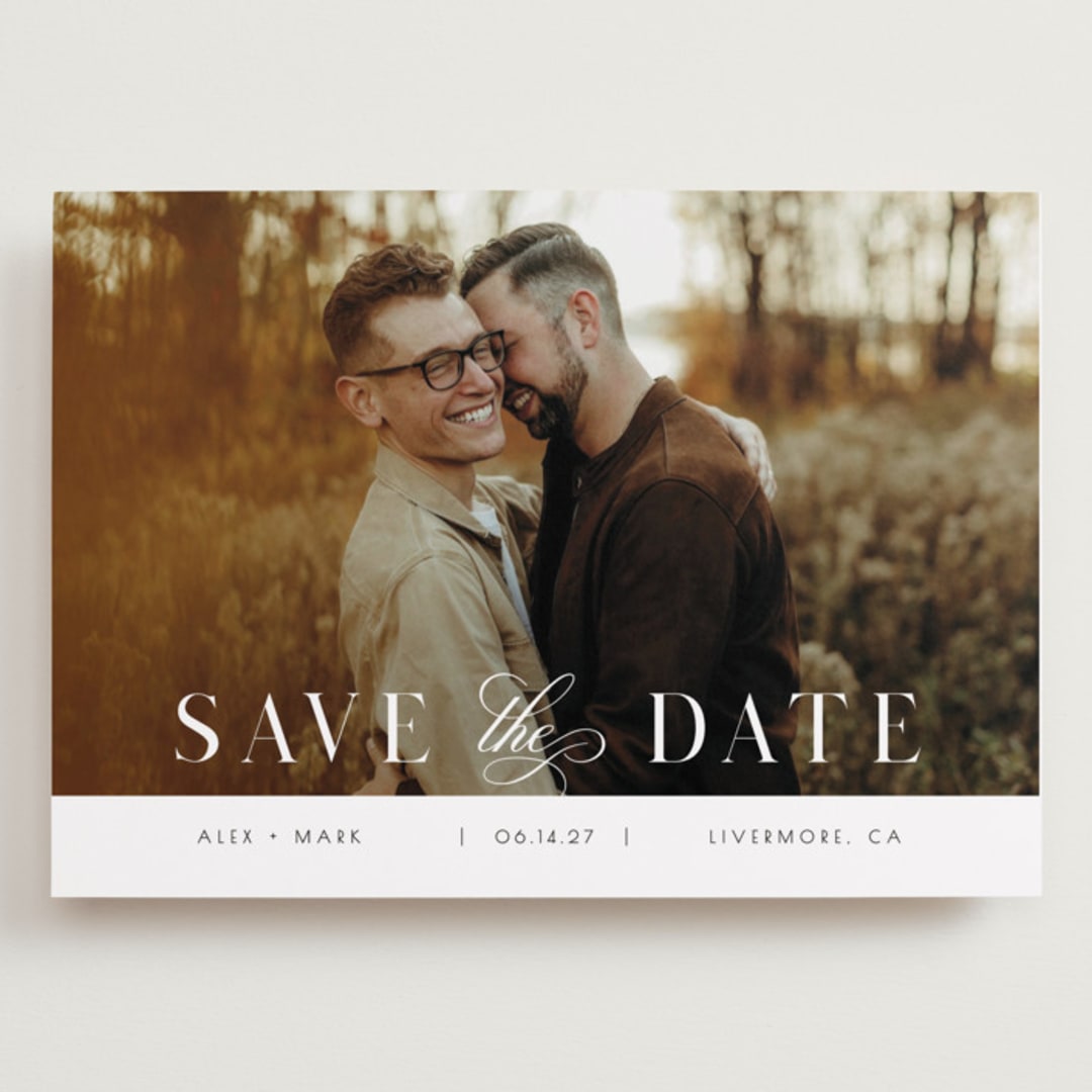 "simple space" - Save the Dates in Lily by Christy Hy Lee - Front