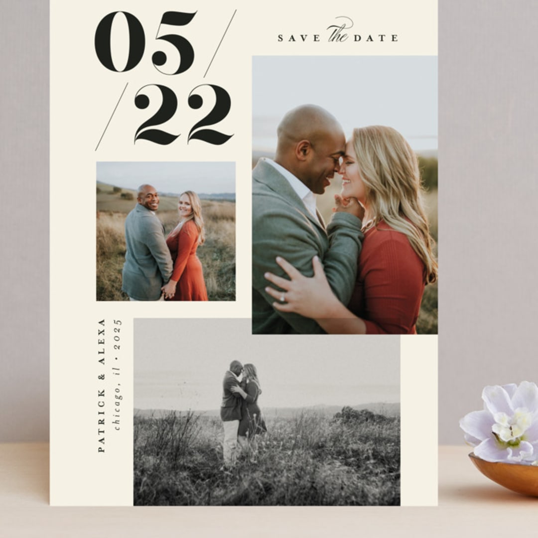 "Big Date" - Save the Dates in Ivory by Anastasia Makarova - Front