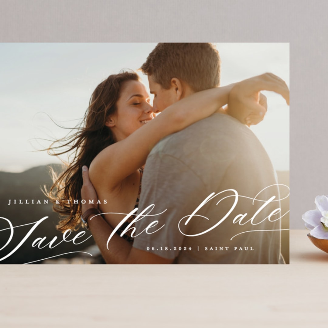 "Slant" - Save the Dates in Snow by Michelle Taylor - Front