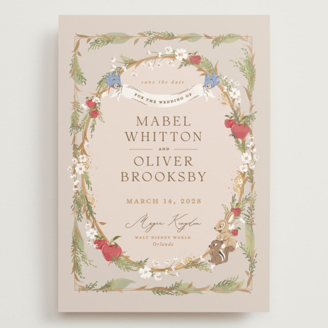 "Disney’s Snow White Someday" - Save the Dates in Forest Floor by Erin L. Wilson - Front