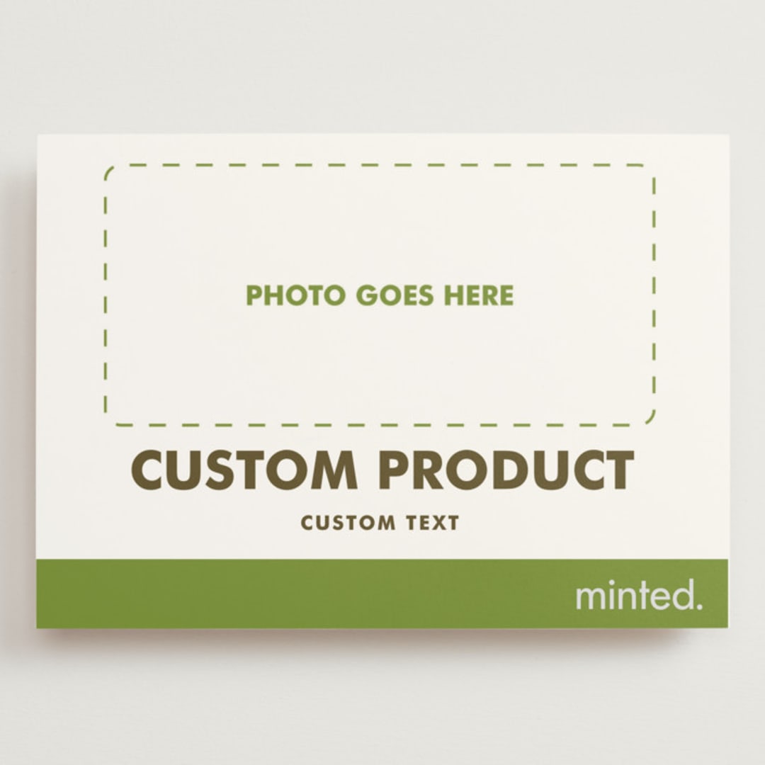 "Landscape Custom" - Save the Dates in Charcoal by Minted - Front