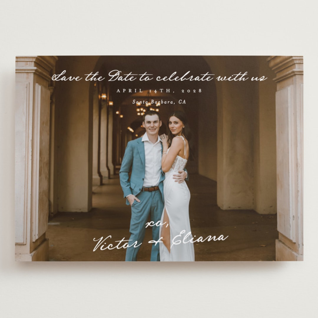 "Celebration XO" - Save the Dates in Ivory by Alethea and Ruth - Front