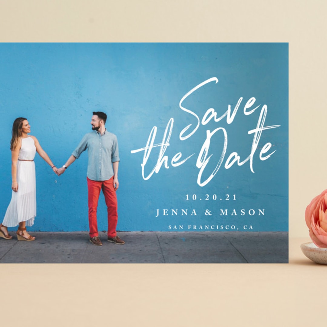 "Jot It Down" - Save the Dates in Pearl by Owl and Toad - Front