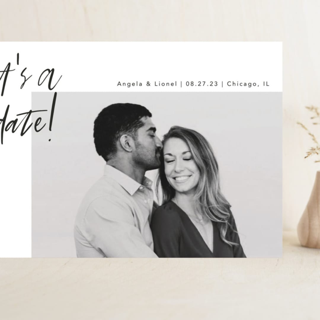 "A Date" - Save the Dates in Ink by lulu and isabelle - Front