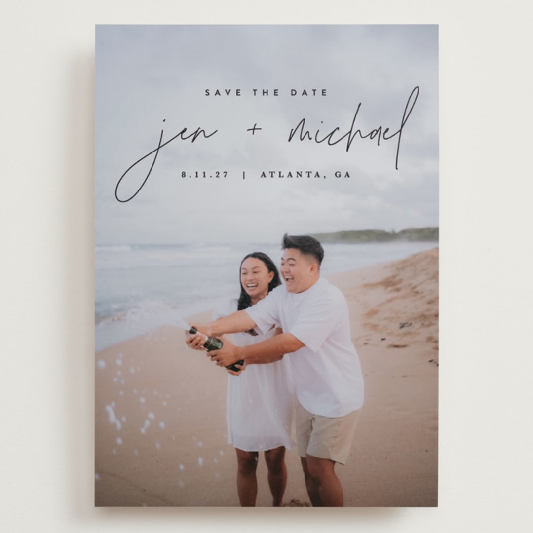 "Penned" - Save the Dates in Noir by JoAnn Jinks - Front
