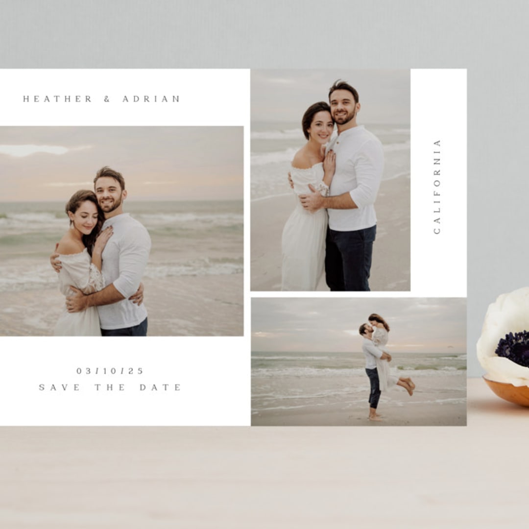 "Three Piece" - Save the Dates in Snow by David Michuki - Front