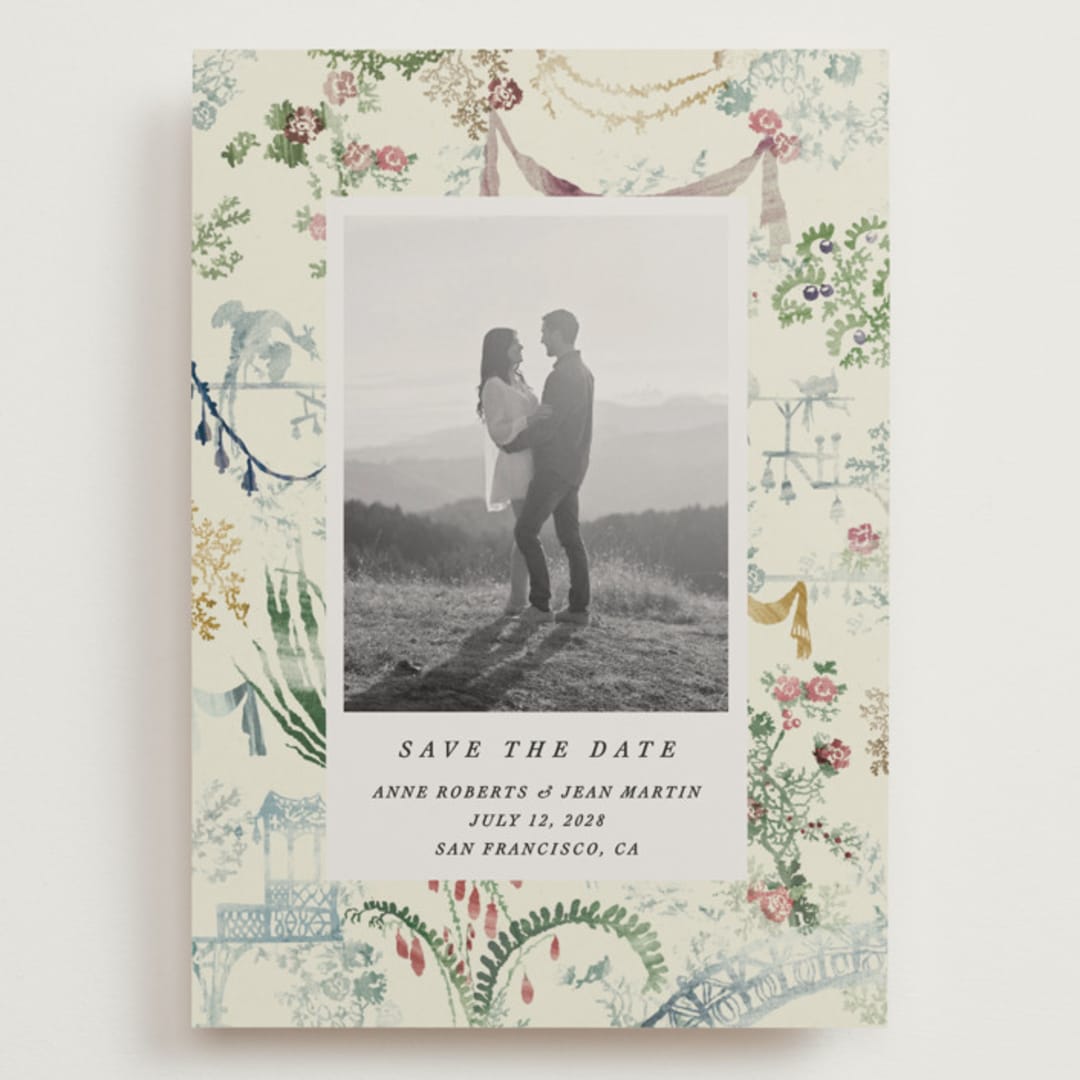 "Chinoiserie" - Save the Dates in Nouvelle by Sumak Studio - Front