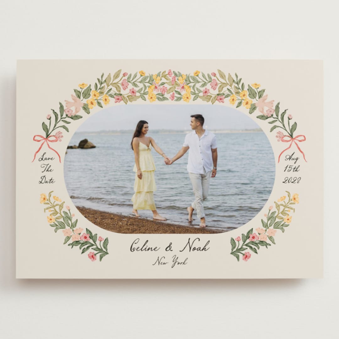 "Spring" - Save the Dates in Spring by Elly - Front