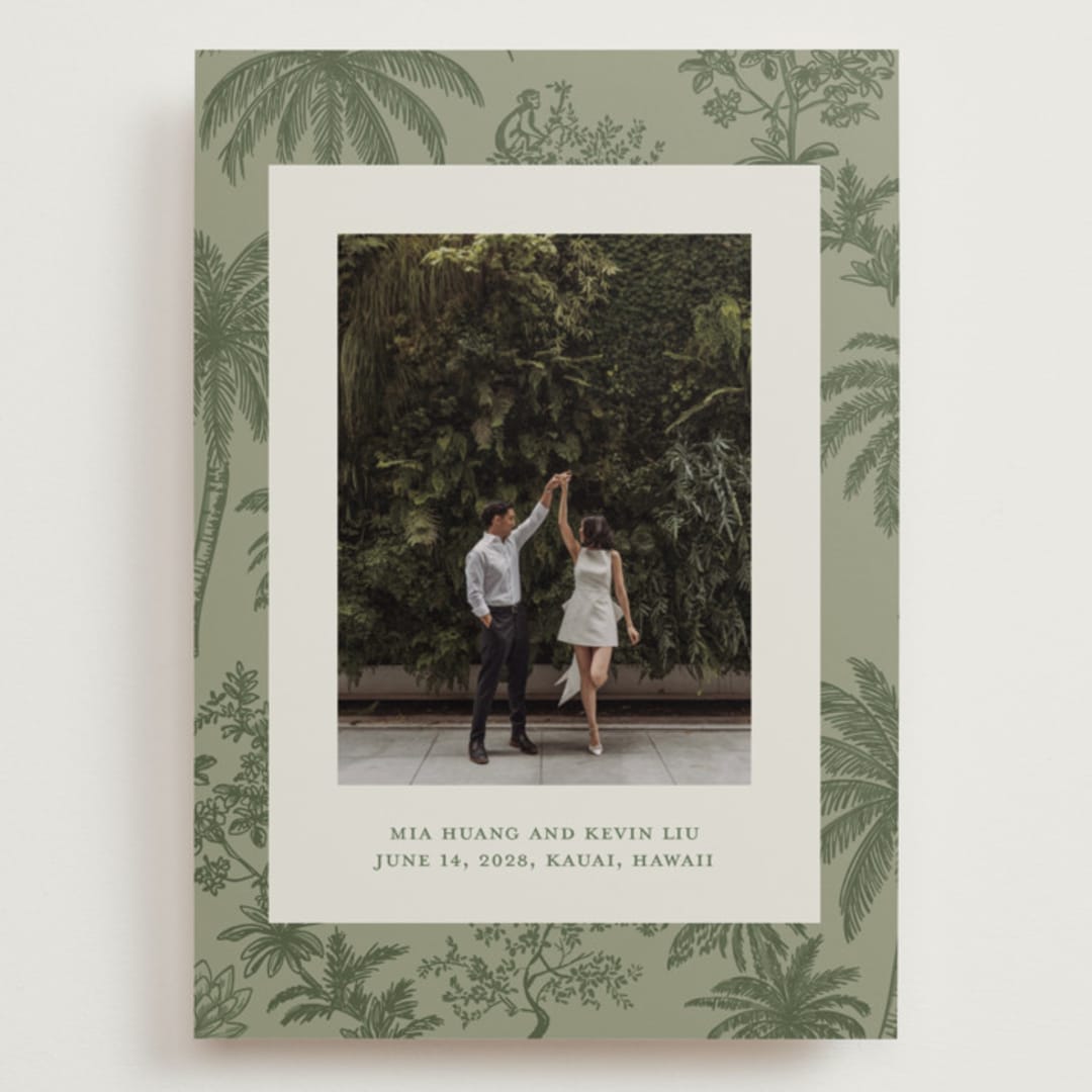 "Tropicale" - Save the Dates in Jungle by Jenna Holcomb - Front