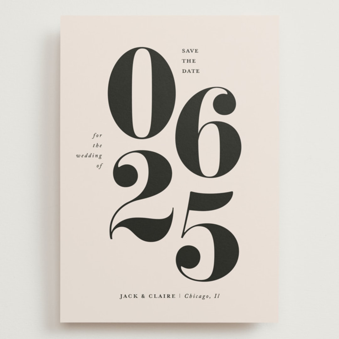 "It's a Date" - Save the Dates in Tuxedo by That Girl Press - Front