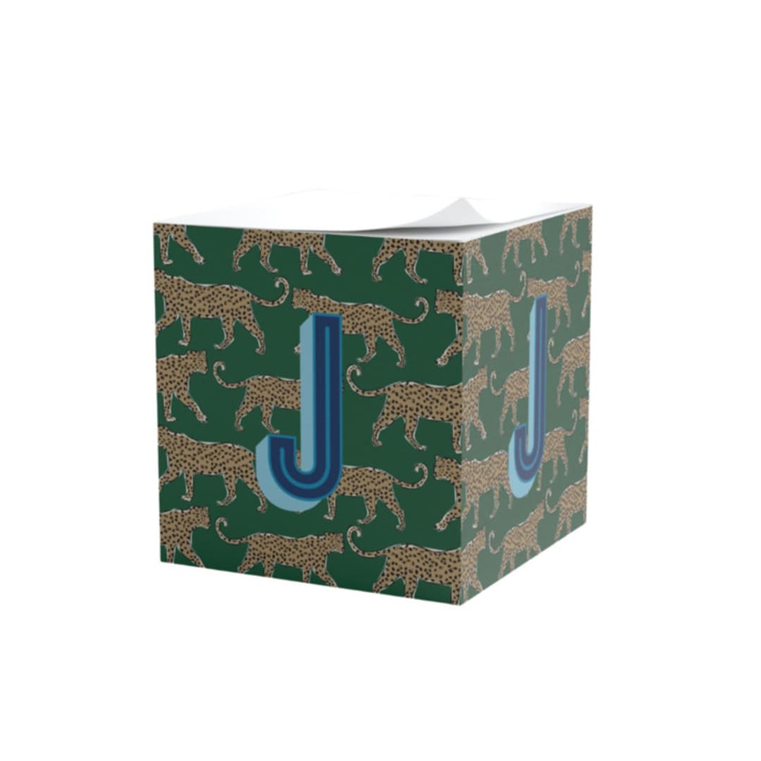 "Custom Leopards Green Sticky Note Cube" - Sticky Notes in green by Clairebella