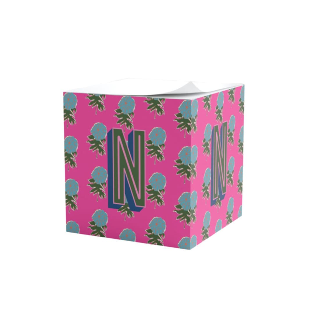 "Custom Kyra Sticky Note Cube" - Sticky Notes in pink by Clairebella