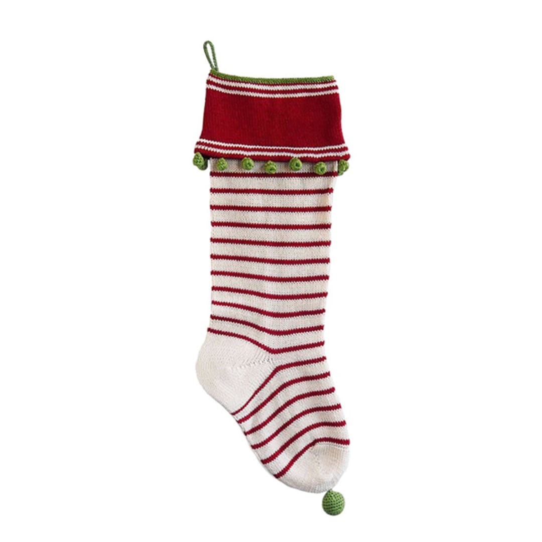 "Thin Stripe Stocking" - Stockings in natural by Melange Collection