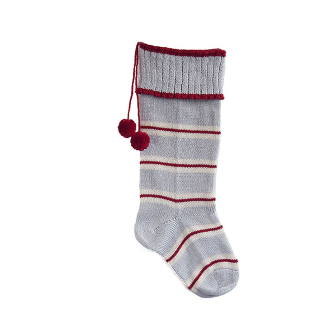 "Grey Thin Striped Stocking" - Stockings in gray by Melange Collection