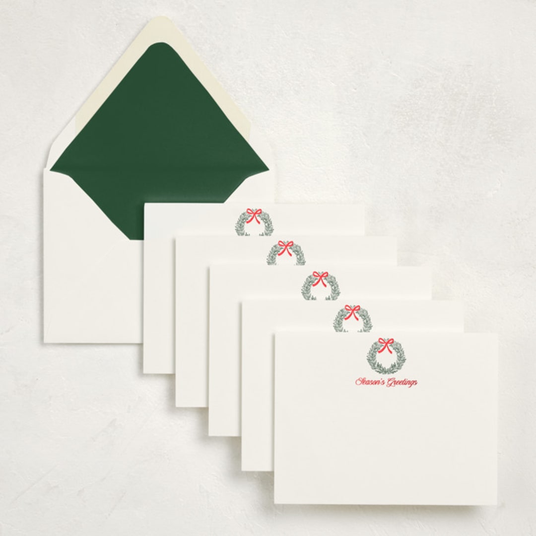 "Season's Greetings (set of 10)" - Stationery Set in Cheer by Petra Kern