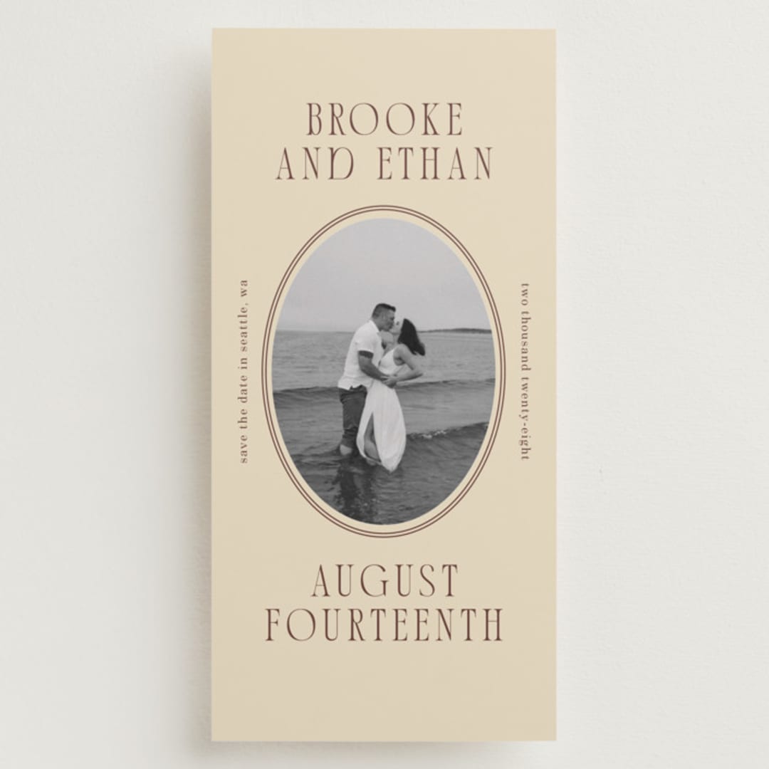 "Ethan" - Save the Dates in Buttercream by Angela Garrick - Front