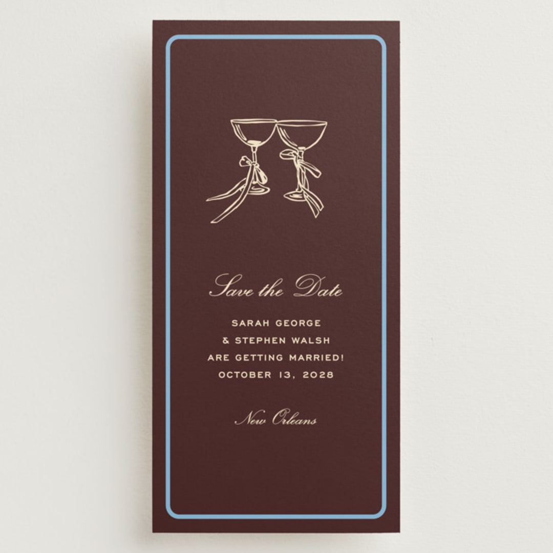 "Aperitif" - Save the Dates in Fig by Megan Davis - Front