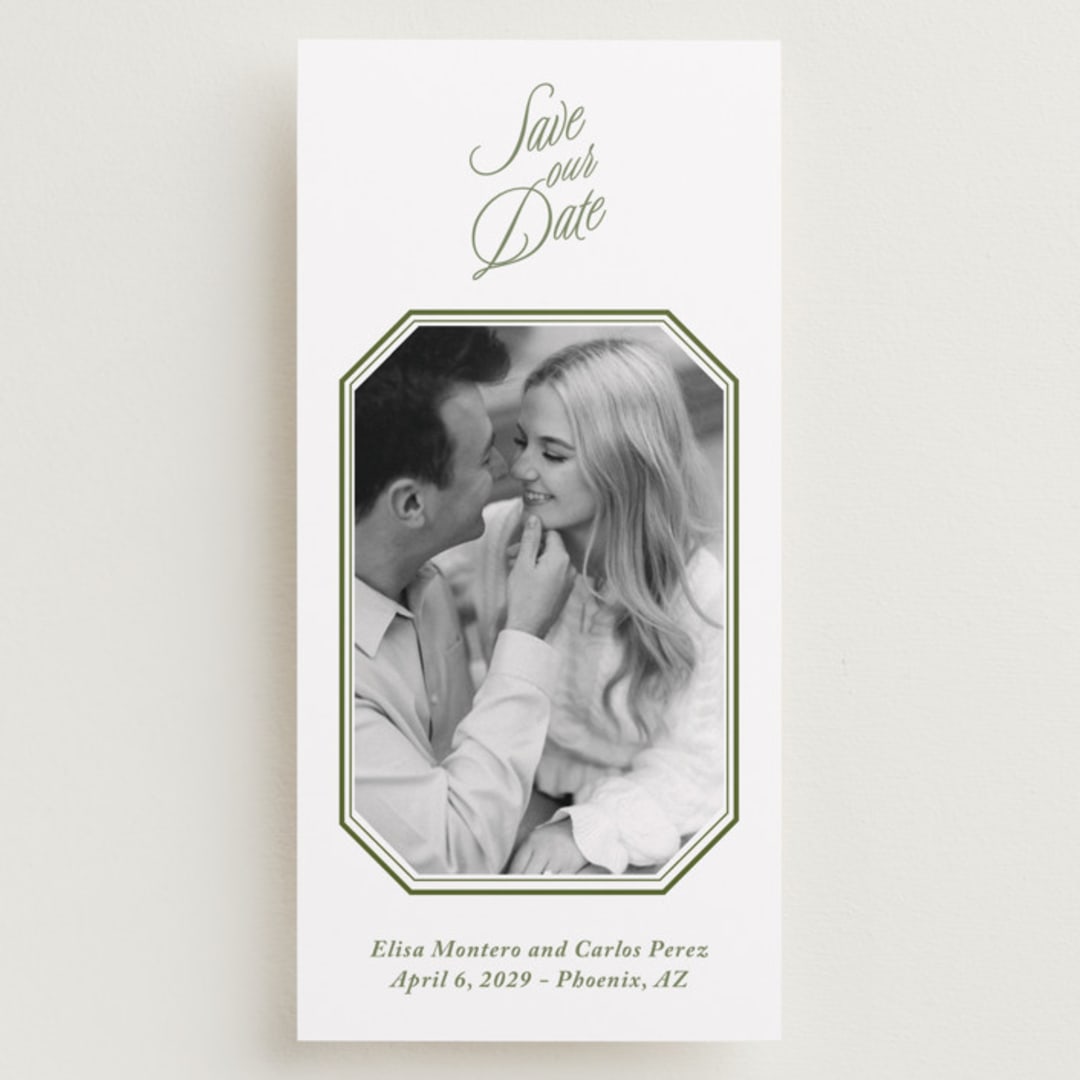 "Vintage Garden" - Save the Dates in Forest by Sherley Ferreira - Front