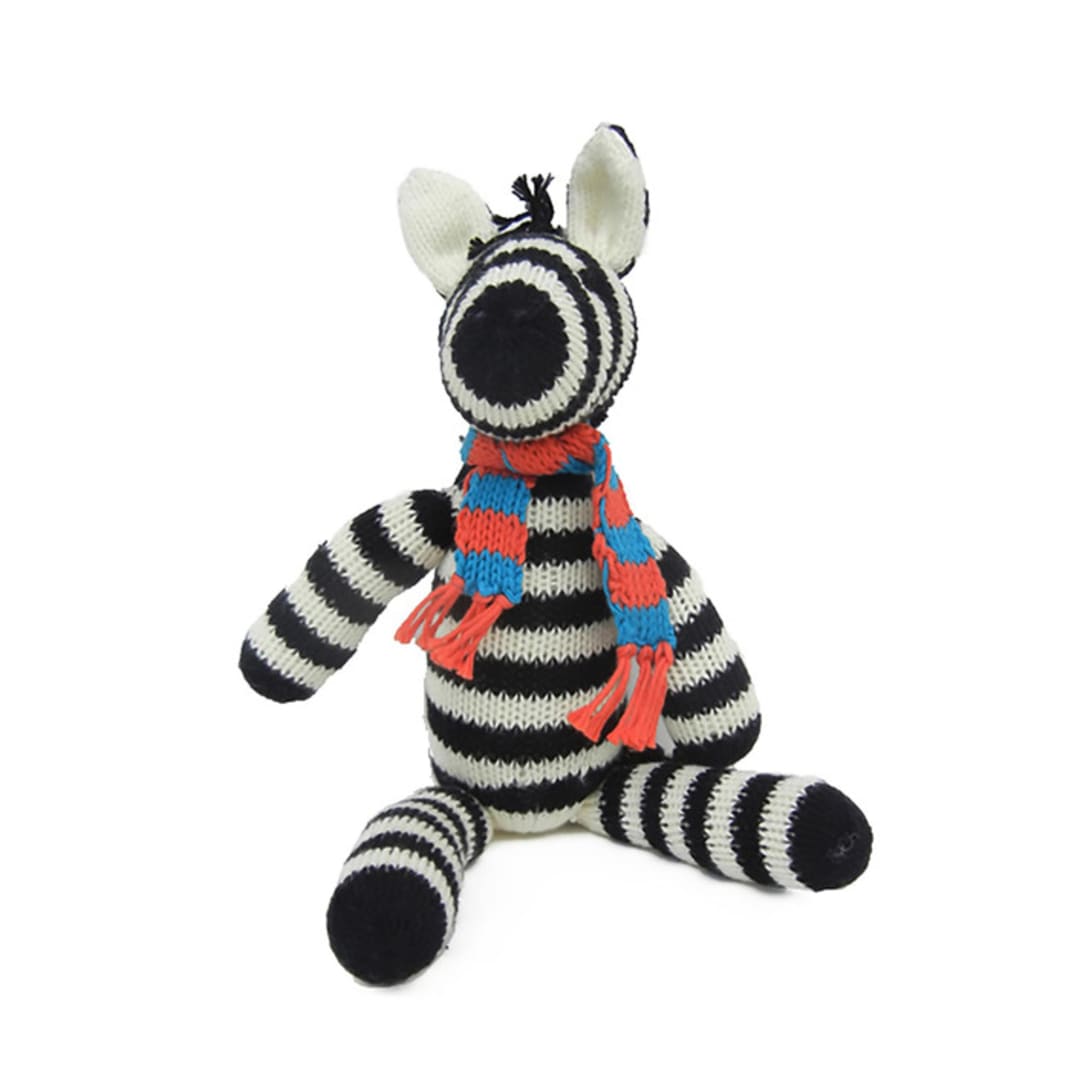 "Knit Zebra" - Plush Toys in multicolor by Melange Collection
