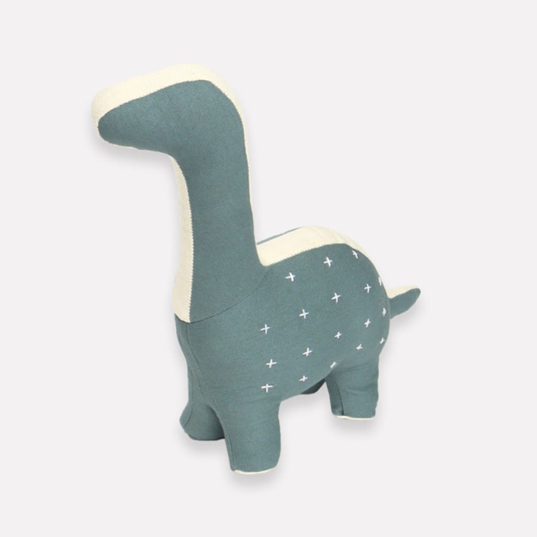"Handmade Dinosaur Stuffed Animal" - Plush Toys in green by Anchal