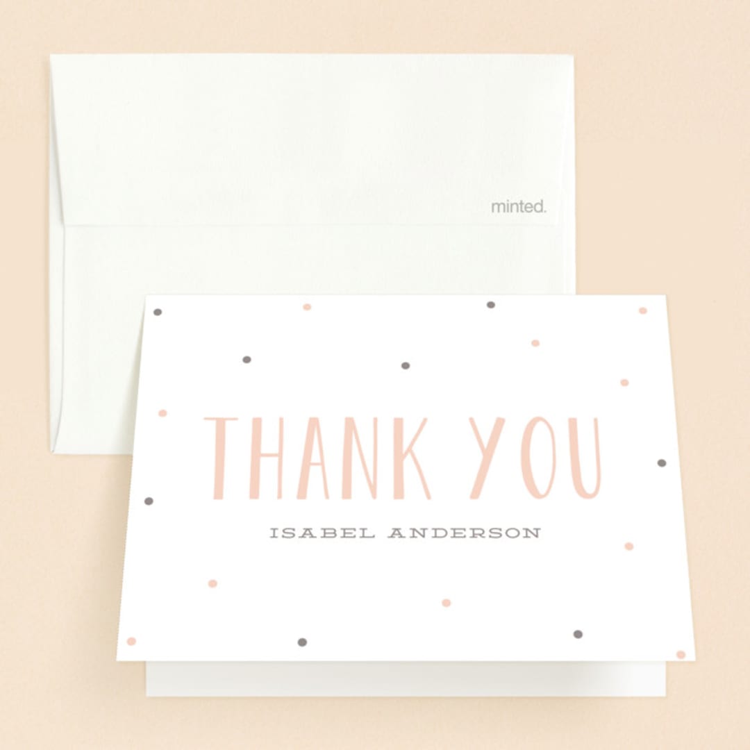 "Sweet Surprise" - Sweet Sixteen Party Thank You Cards in Petal by Leah Bisch - Front