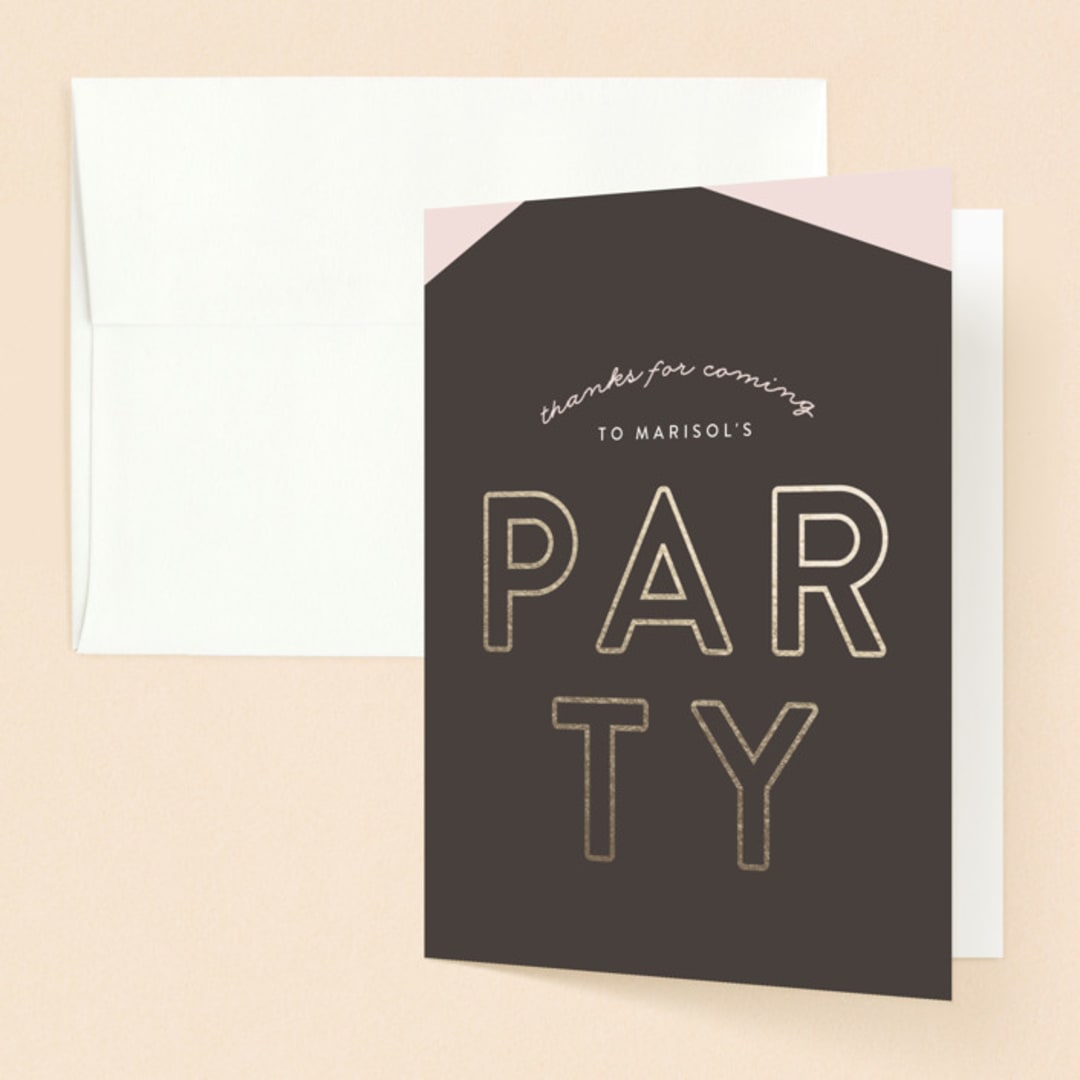 "Like It's My Birthday" - Sweet Sixteen Party Thank You Cards in Sweet Tea by Phrosné Barwood - Front