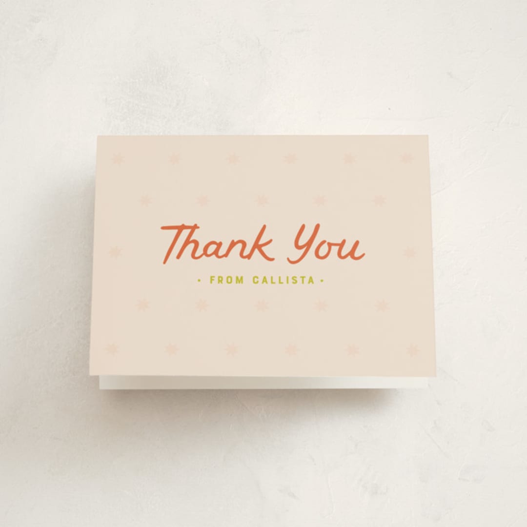 "License Plate" - Sweet Sixteen Party Thank You Cards in Citrus by taylorVdesign - Front